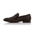 thumbnail image 4 of Ferro Aldo Louie MFA19702 Classic Round Toe Penny Loafers for Men, in Woven Espresso, Men's Size 12, 4 of 8
