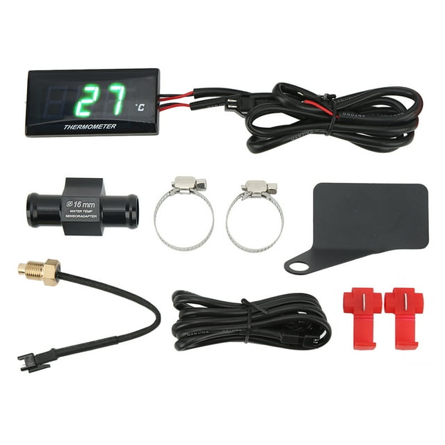 Motorcycle Water Temperature Gauge,Universal Motorcycle DC12V LCD Motorcycle Digital Thermometer Motorcycle Digital Water Thermometer Unbeatable Value