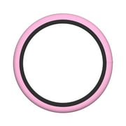 XMXY Car Steering Wheel Cover, Pink Checkered Stripped Non-Slip Jeep Truck Universal Elastic Steering Wheel Protector 15 inch