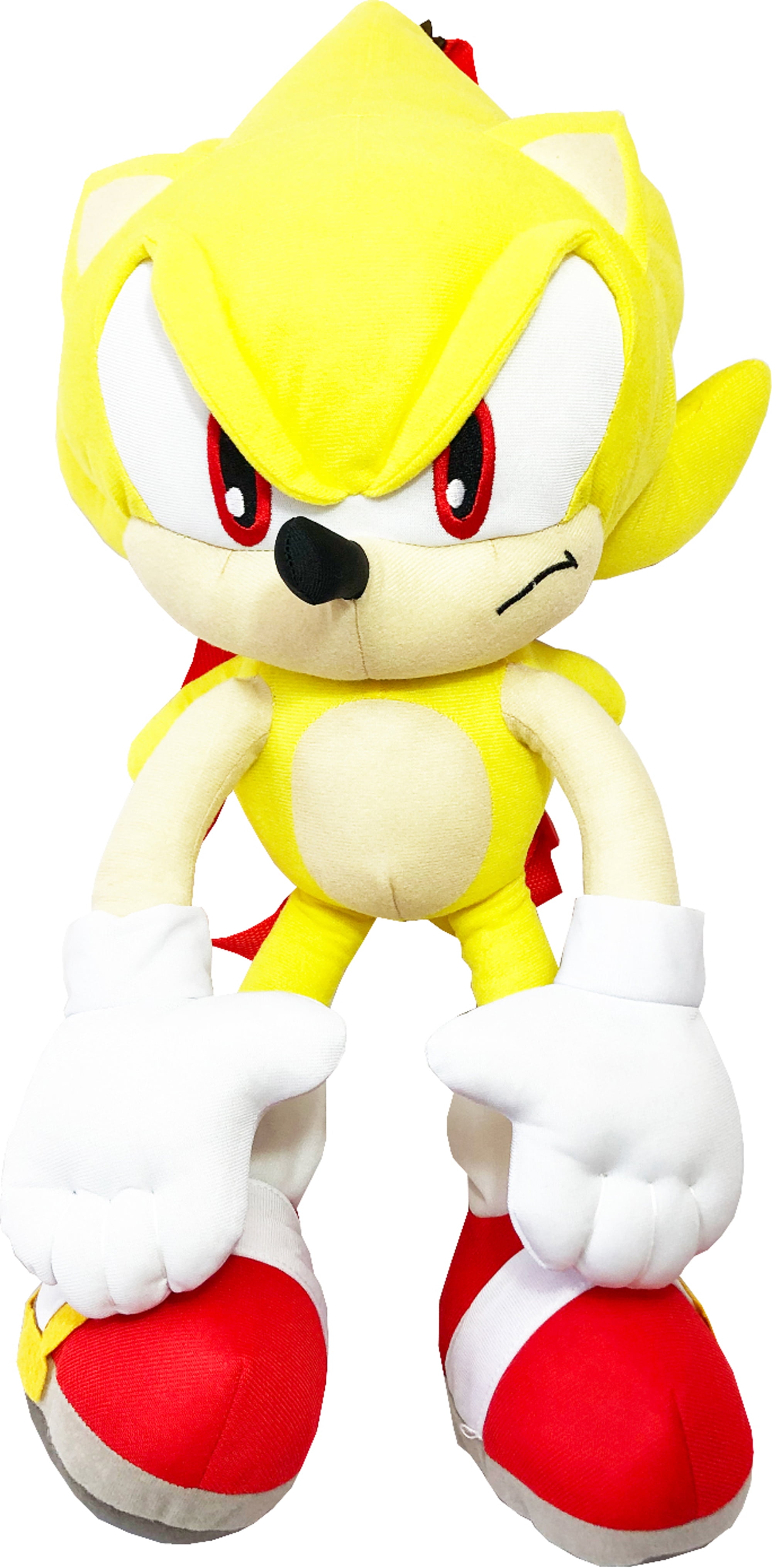 Accessory Innovations Unisex 20-Inch Sonic the Hedgehog Plush Backpack, Yellow
