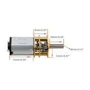 CHANCS N20 Small DC 3V 1000RPM Shaft Length 10mm Geared Motor with Metal Gearbox for DIY RC Toys 2PCS