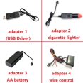 thumbnail image 4 of Tira de luces LED de neón para coche, tubo de cuerda de alambre, interruptor USB, luz ambiental para cigarrillo, decoración de guirnalda, tubo Led Flexible, 4 of 6