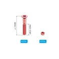 thumbnail image 2 of Skateboard Mounting Hardware 1" Carbon Steel Skateboard Screws Bolts&Nuts Flat Head, Orange 8 Pack, 2 of 5