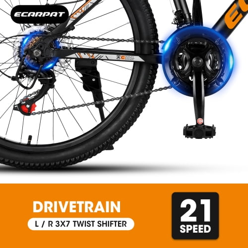Shimano 21 Speed 26 Dual Brake Adult Mountain Bike Black Walmart