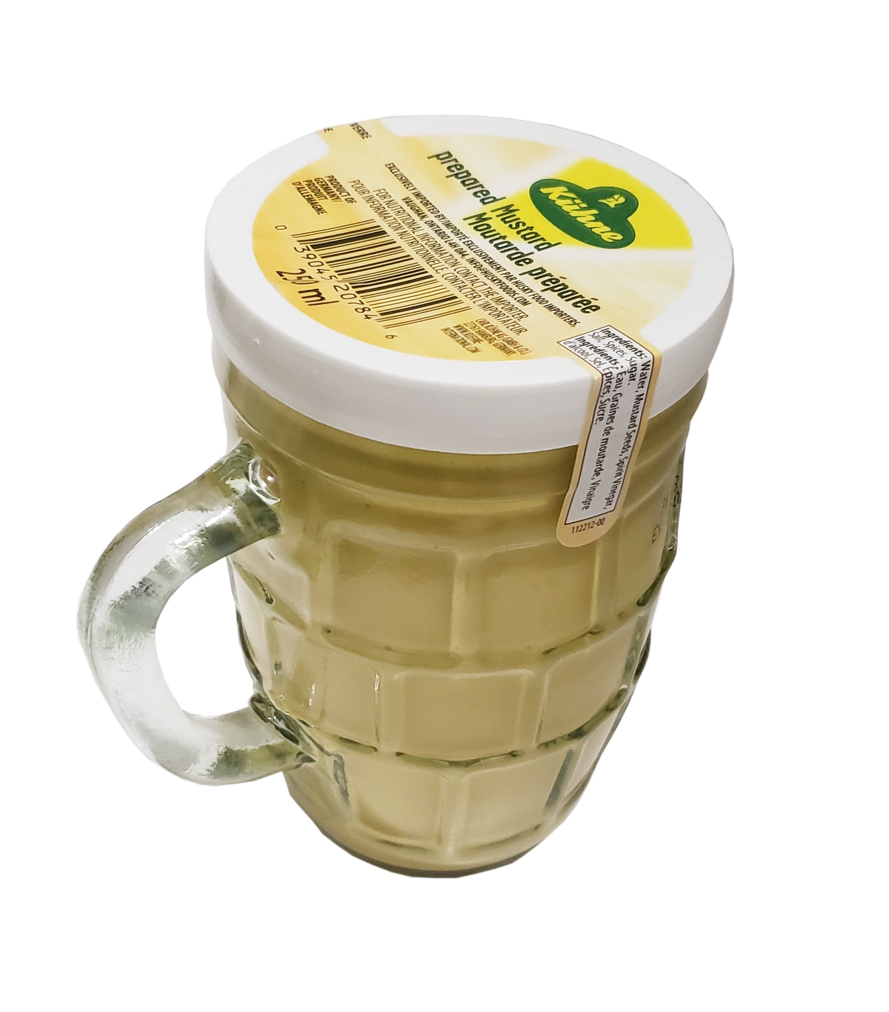 Kuhne Moutarde dans une Chop de Biere 250ml E-HUSKY KUHN-TASS MOUTARD