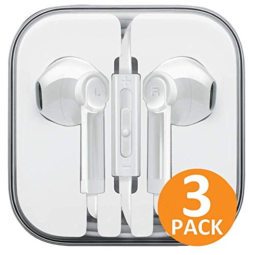 Earbuds Wired Stereo Earphones in-Ear Headphones Bass Earbuds MP3 Players for iPhone and Android Smartphones,iPod,iPad Fits All 3.5mm Interface Device Earbuds Headphones with Microphone 5 Pack 