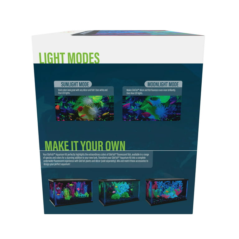 GloFish 5-Gallon Glass Aquarium Kit with LED and Tetra Whisper