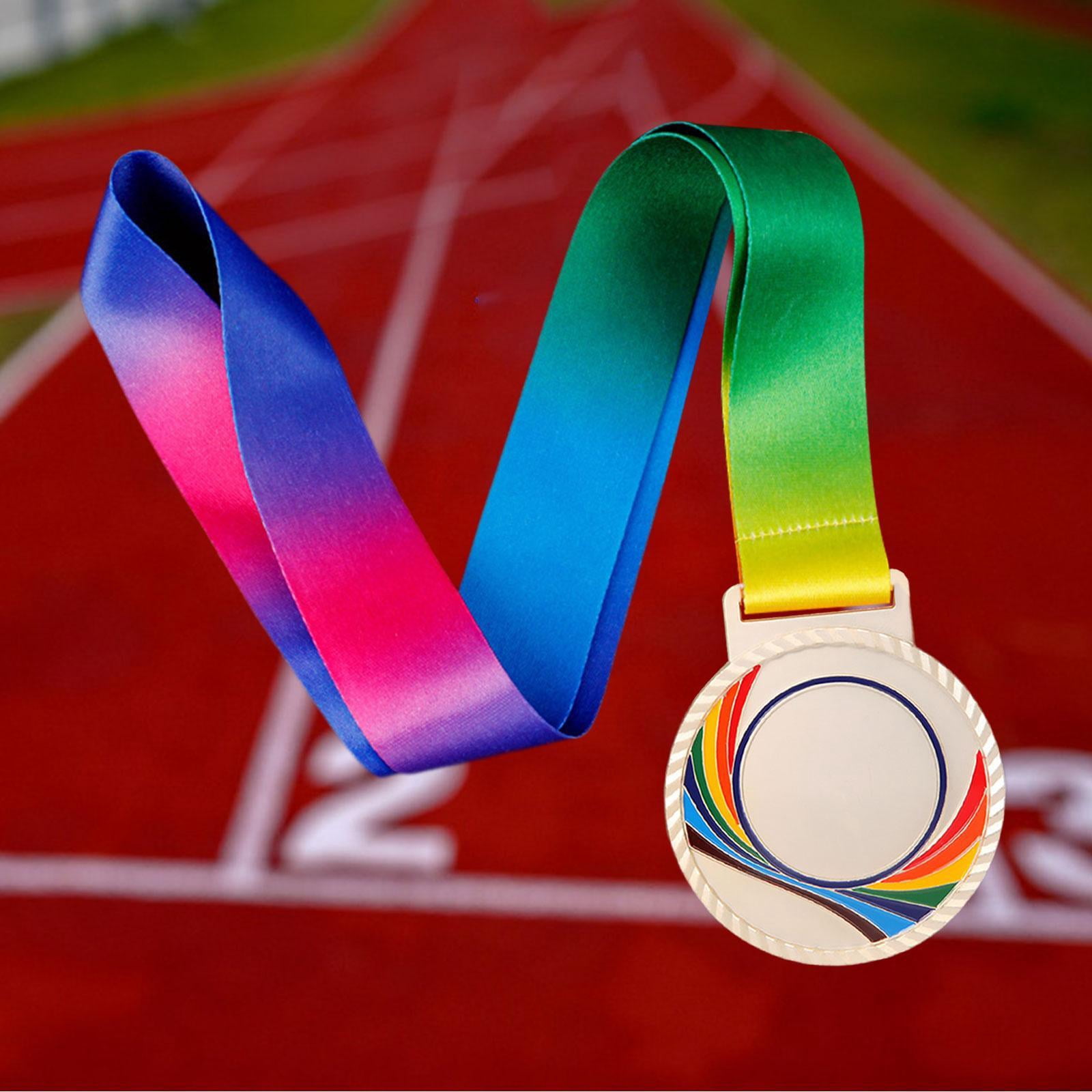 harayaa 3x Award Medal Trophy Medal Participation Awards Prize Gift with Ribbon Winner Medal for Games Party Competition Soccer Baseball