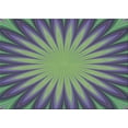 thumbnail image 1 of Ahgly Company Machine Washable Indoor Rectangle Transitional Green Area Rugs, 2' x 5', 1 of 7
