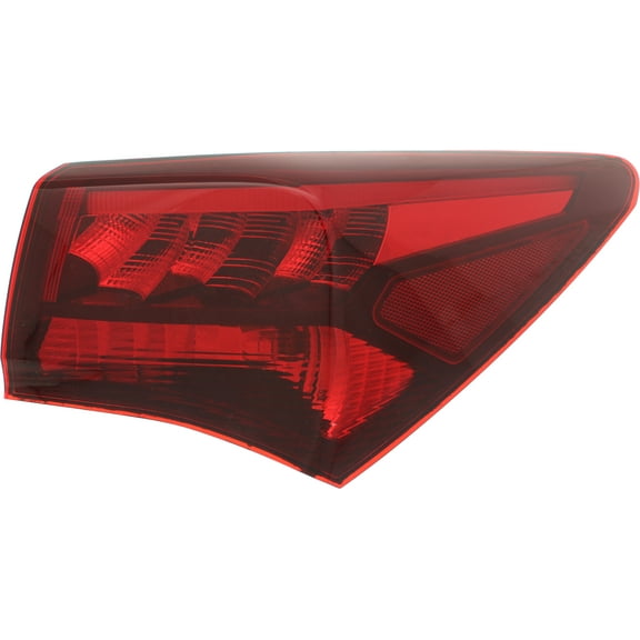 Tail Light Compatible With 2015-2017 Acura TLX Right Passenger Side, Outer With bulb(s)