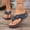 Navy, variant on YOUYEDIAN Orthopedic Sandals for Women Summer Wide Arch Support Beach Shoes Hiking Non Slip Slip on Open Toe Slippers
