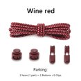 thumbnail image 1 of Lacets Ronds de Sport Sans Attaches, Dégagement Rapide, Verrouillage à Ressort Réglable, Lacets Élastiques, Accessoires de Chaussures pour Enfants et Adultes, Rouge Vin, 1 of 6