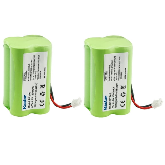 Kastar 2-Pack Battery Replacement for Summer Infant Baby Monitor 02100A-10, HK1100AAE4BMJS, Summer Infant 02090, Summer Infant 0209A, 0209B, Summer Infant 0210A, Summer Infant 02720 Baby Monitor