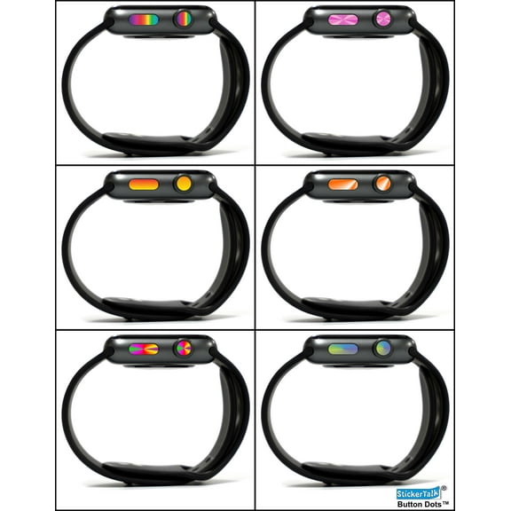 Colorful Apple Watch Crown Button Dots