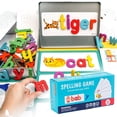 thumbnail image 3 of Wooden Childrens Early Education Word Game English Letter Recognition Kindergarten Learning Enlightenment Puzzle Toy, 3 of 4