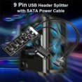 thumbnail image 5 of USB Header Splitter, USB 2.0 Header Splitter with SATA Power Cable, 5 of 5