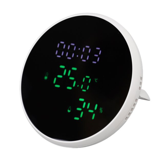 Sensor WiFi de temperatura y humedad detección automática ahorro de espacio termómetro WiFi higrómetro Control de voz para oficina ANGGREK Otros