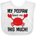 thumbnail image 3 of Inktastic My Peepaw Loves Me Boys or Girls Baby Bib, 3 of 4