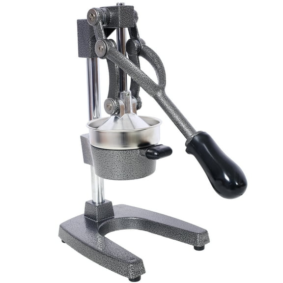Cast Iron Citrus Juicer , Extra-Large Commercial Grade Manual Hand Press , Heavy Duty Countertop Squeezer for Fresh Orange Juice ,grey color