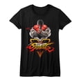 thumbnail image 1 of Street Fighter Video Martial Arts Arcade Game Crossed Arms Juniors T-Shirt Tee, 1 of 2