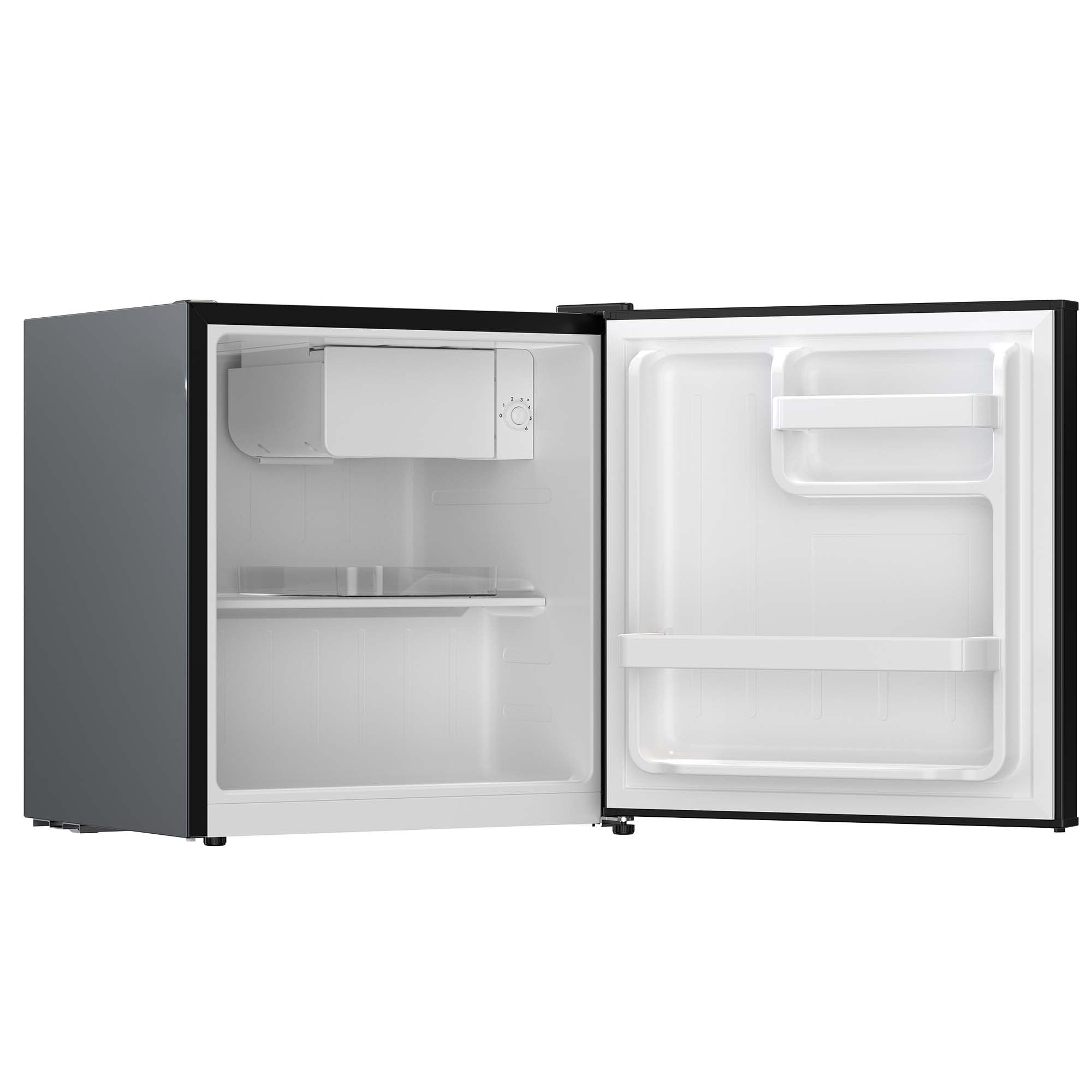 Frigidaire 1.6 Cu. ft. Retro Compact Refrigerator with Chiller Compartment, Mini Fridge for Bedroom, Dorm, Office, Black