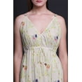 thumbnail image 4 of Bimba Floral Women Summer Printed V Neck Long MaxiÂ&nbsp;DressÂ&nbsp;Holiday Resort Wear-X-Small, 4 of 6