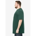thumbnail image 3 of KingSize Men's Big & Tall Shrink-Less Lightweight Longer-Length Crewneck Pocket T-Shirt, 3 of 5
