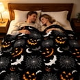 thumbnail image 6 of Halloween Fleece Blanket Soft Throw Warm Cozy Lightweight Portable Foldable for Office Travel Nap by MPOISVA, 6 of 7