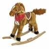 Best Choice Products Plush Rocking Horse Pony Ride On Toy w/ Sounds - Brown