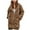 Khaki, variant on Towmus Long Teddy Fleece Coats for Women Clearance Full Zip Winter Warm Soft Fluffy Long Sleeve Hooded Jackets Casual Loose Overcoat Cardigan Outwear