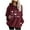 Wine, variant on Wensltd Women's Winter Double Fleece Top Long Sleeve Hoodie Casual Loose Fit Warm Pullover Tops