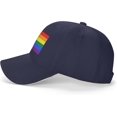 thumbnail image 3 of Pride Rainbow LGBT Flag of The United States Virgin Islands Baseball Cap Women Men Hat Adjustable Truck Driver Baseball Caps, 3 of 8