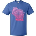 thumbnail image 3 of Inktastic Wisconsin Silhouette Mandala T-Shirt, 3 of 5