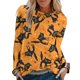thumbnail image 2 of Camisas Para Mujer, Camisetas de Gran Tamaño, Camiseta Informal de Moda de Cosplay de Manga Larga, Jersey Fruncido de Cuello Redondo Estampado, Blusa, Tops Odeerbi ODB136133, 2 of 5