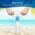 thumbnail image 3 of AMMSUN 15’’ White ABS Beach Umbrella Sand Anchor 5 Spiral Screw Heavy Duty Universal Fit, 3 of 7