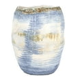 thumbnail image 4 of Bloomingville Azure Round Stoneware Vase, Blue, 4 of 4