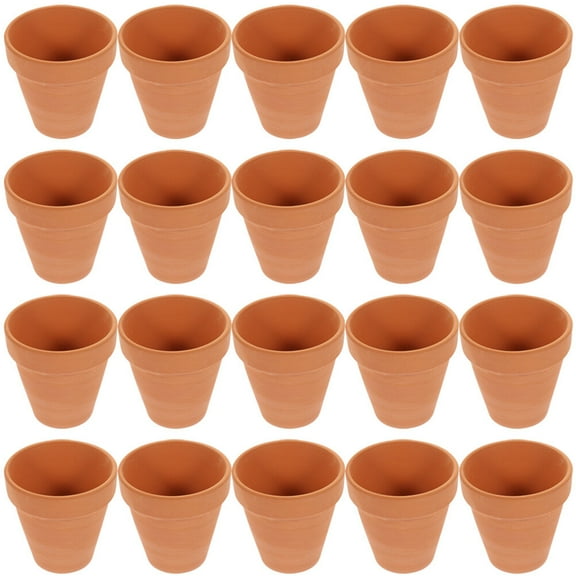 Pyramidti 20 Pcs Cute Mini Terracotta Planter Miniature Clay Flower Pots 3.00X3.00X3.00CM