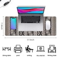thumbnail image 5 of Long Mouse Pads for Desk,Black Geometric Diamond Striped Pattern Desk Mats on Top Of Desks, Desk Mouse Pad Extra Large with 3mm Non-Slip Base and Stitched Edge for Gaming,Office,Work,Home 31.5"x11.8", 5 of 6