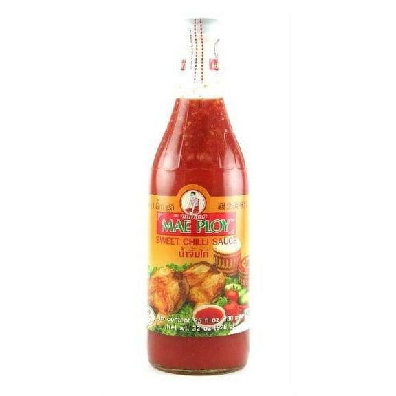 NineChef Bundle - MAE PLOY SWEET CHILI SAUCE 32 oz (Pack of 2)   1 NineChef Brand Spoon