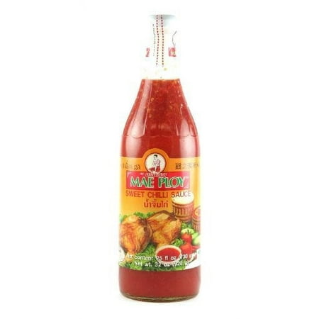 NineChef Bundle - MAE PLOY SWEET CHILI SAUCE 32 oz (Pack of 2) + 1 NineChef Brand Spoon