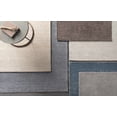 thumbnail image 5 of Hauteloom Clarkdale Wool Living Room, Bedroom Area Rug - Solid & Striped - Gray, Light Gray - 2' x 3', 5 of 9