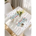 thumbnail image 5 of 4th of July Placemats Set of 4, Memorial Day Patriotic Star Eucalyptus Leaf Placemats for Dining Table, Place Mats for Kitchen Tabletop, Waterproof Wipeable Dining Table Mats Set, 5 of 9