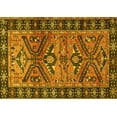 thumbnail image 1 of Ahgly Company Machine Washable Indoor Rectangle Persian Yellow Traditional Area Rugs, 3' x 5', 1 of 4