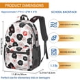 thumbnail image 3 of Pioneer Flower Floral Print Pattern 17" School Backpacks for Teens,Waterproof Oxford Fabric,S-Shape Padded Straps for School,Travel,Hiking,Camping, 3 of 5