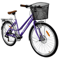 thumbnail image 3 of Bicicleta Urbana Para Mujer De Paseo R 26 Vintage Venice Tf Violeta Terrafit, 3 of 9