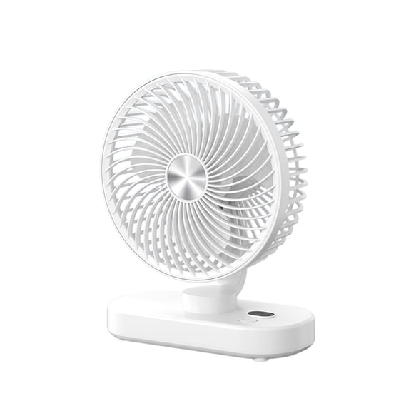 Bfogop Rechargeable Desktop Hanging Fan with 3-Speed Settings, Wireless Digital Display & Child-Safe Design, Portable Office Cooler with Mounting Kit