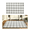 Gray, variant on chaungfeng Spring Summer Pink and White Plaid Rug, 16" x 24" Layered Doormat for Front Door, Hand-Woven Washable Entryway & Porch Decor