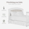 thumbnail image 3 of Evolur Convertible Crib Bed Rail, Stardust, 3 of 5