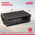 thumbnail image 3 of SKB 2U Studio Flyer Carry-on Rack Case with Laptop Surface, Waterproof, Black, 3 of 12