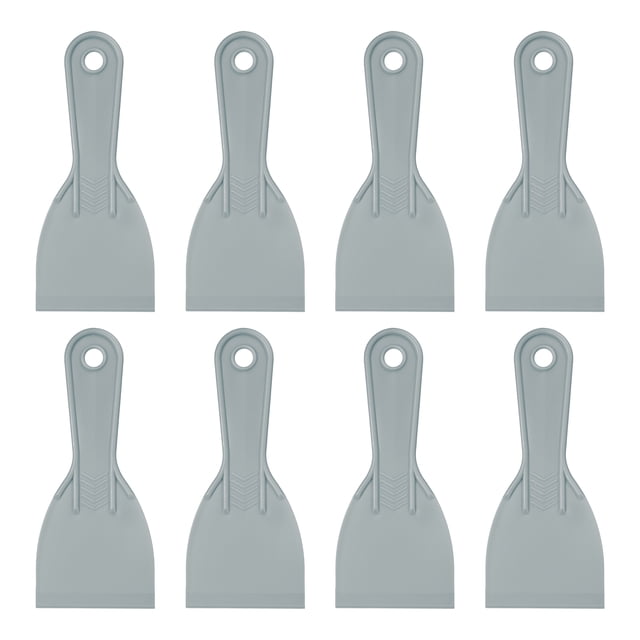 Uxcell 4pcs Putty Scraper 1.5" Plastic Flexible Tool for Pasting Plaster Repairing Walls